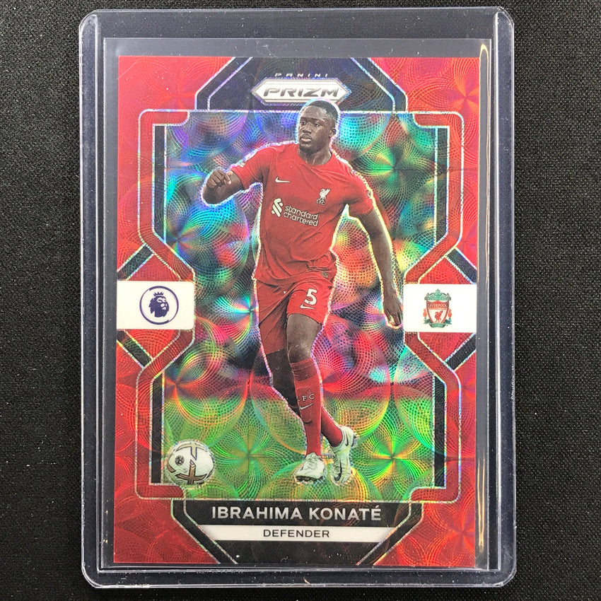 2022-23 Prizm Epl Ibrahima Konate Choice Red Scope 24/30