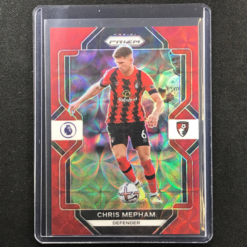 2022-23 Prizm Epl Chris Mepham Choice Red Scope 3/30