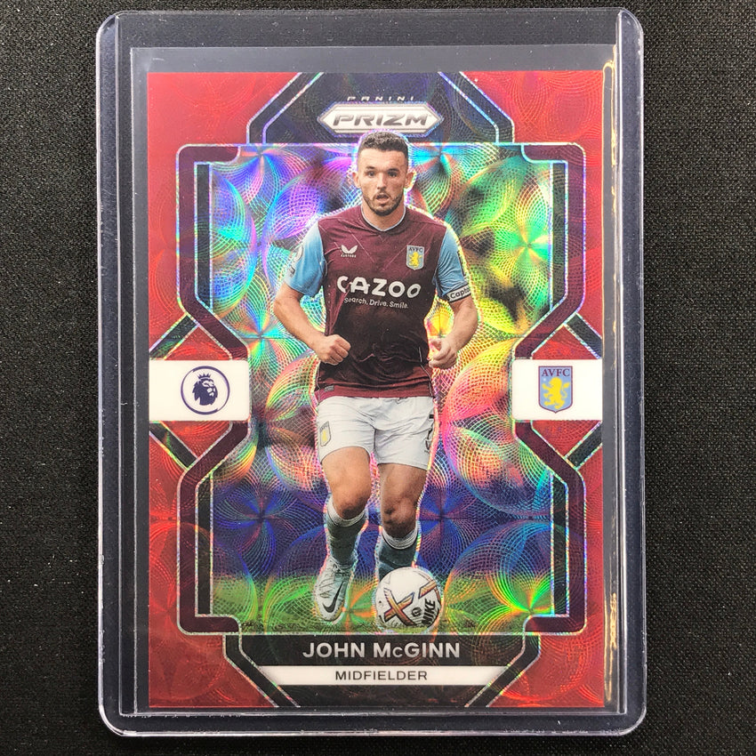 2022-23 Prizm Epl John Mcginn Choice Red Scope 4/30