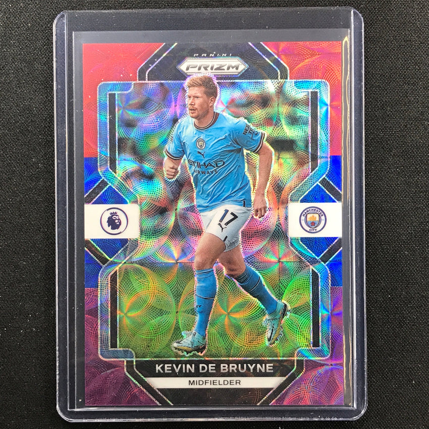 2022-23 Prizm Epl Kevin De Bruyne Choice Red Blue Purple Scope 5/15
