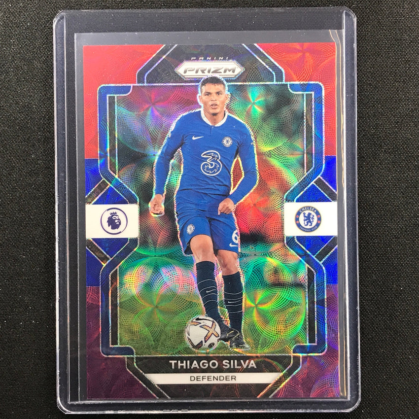 2022-23 Prizm Epl Thiago Silva Choice Red Blue Purple Scope 9/15