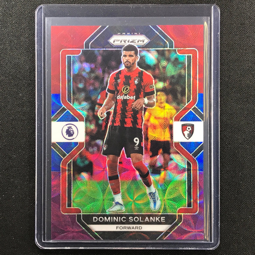 2022-23 Prizm Epl Dominic Solanke Choice Red Blue Purple Scope 11/15