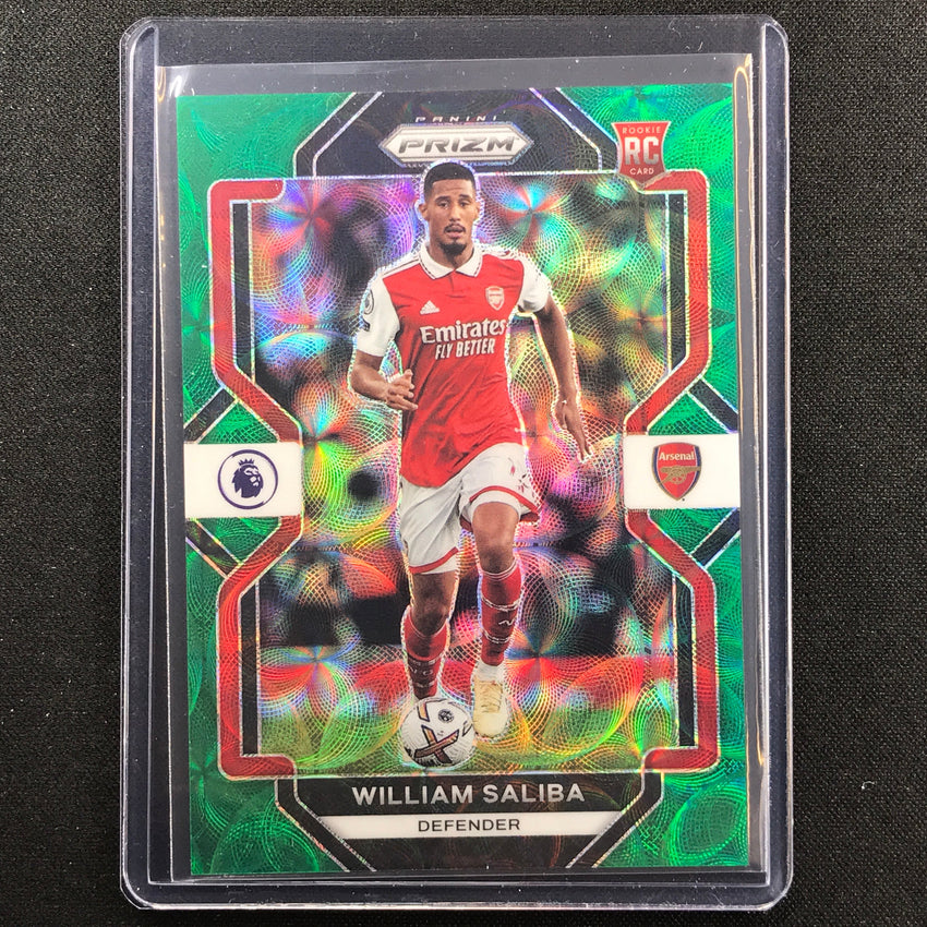 2022-23 Prizm Epl William Saliba Choice Rookie Green Scope 3/5