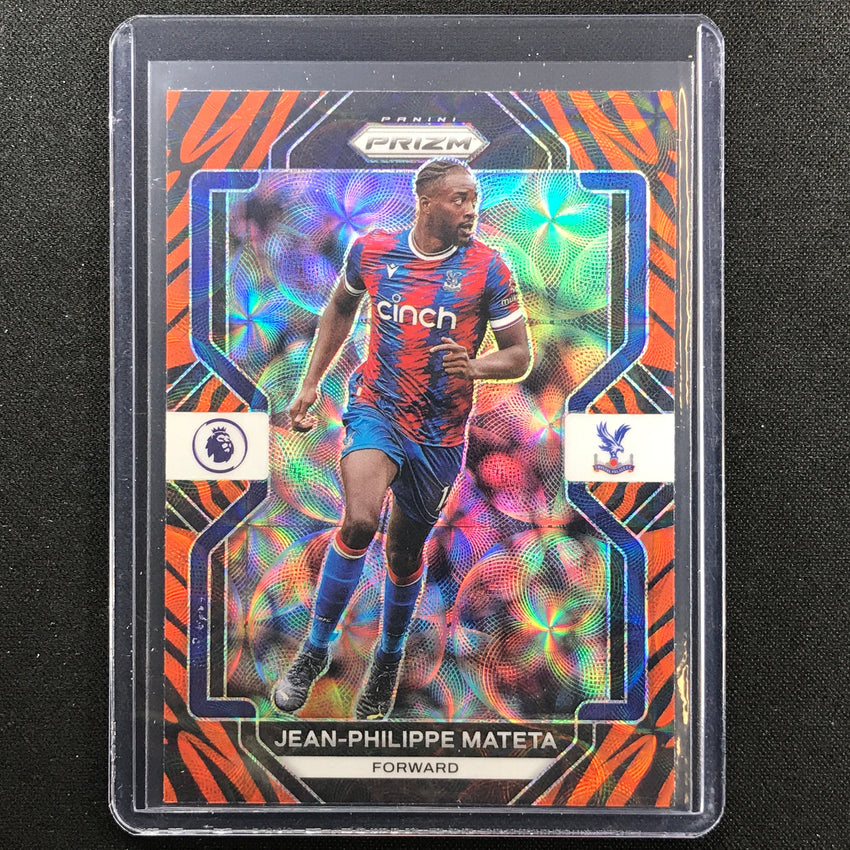 2022-23 Prizm EPL JEAN-PHILIPPE MATETA Choice Tiger Stripe SSP #22