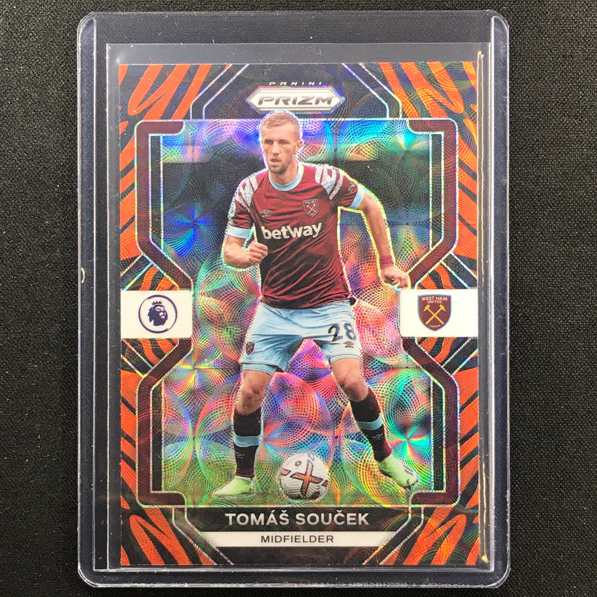 2022-23 Prizm EPL TOMAS SOUCEK Choice Tiger Stripe SSP #48