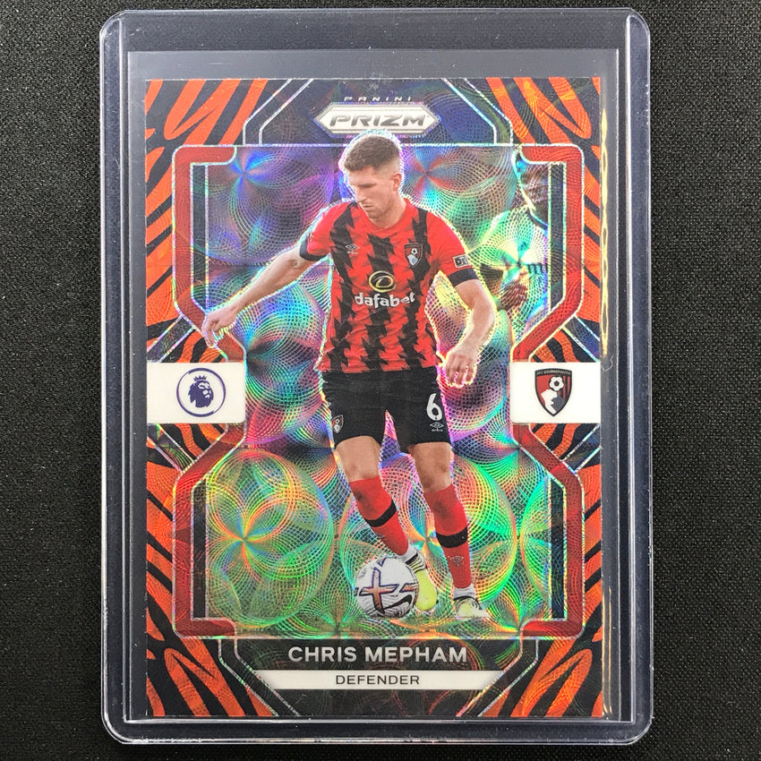 2022-23 Prizm EPL CHRIS MEPHAM Choice Tiger Stripe SSP #216
