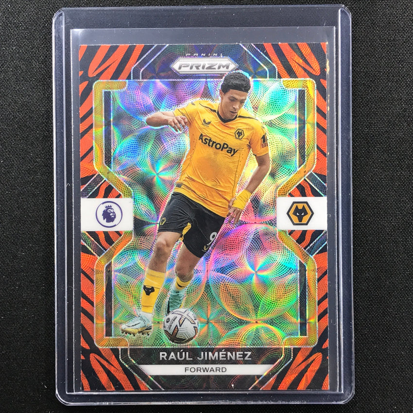 2022-23 Prizm EPL RAUL JIMENEZ Choice Tiger Stripe SSP #247