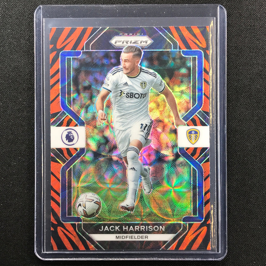2022-23 Prizm EPL JACK HARRISON Choice Tiger Stripe SSP #258