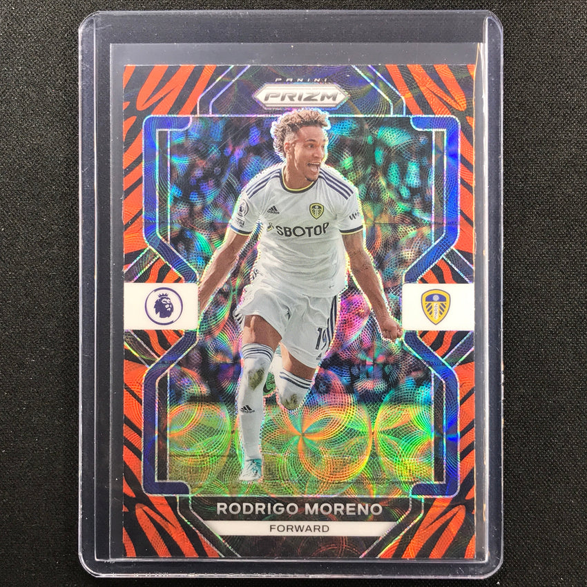 2022-23 Prizm Epl Rodrigo Moreno Choice Tiger Stripe Ssp No 261