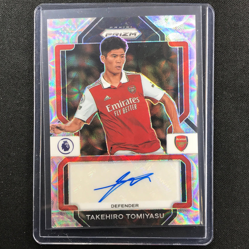 202223 Prizm EPL TAKEHIRO TOMIYASU Choice Signatures Auto Scope TTU