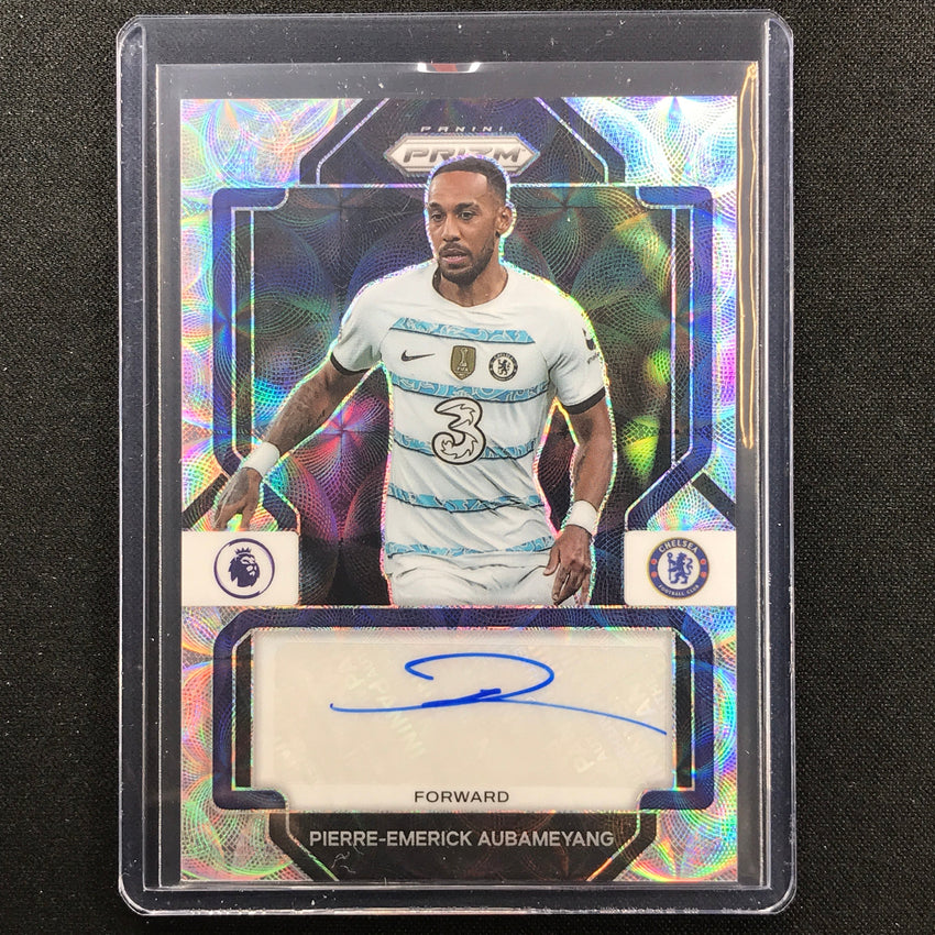 2022-23 Prizm EPL PIERRE-EMERICK AUBAMEYANG Choice Signatures Auto Scope #PEA