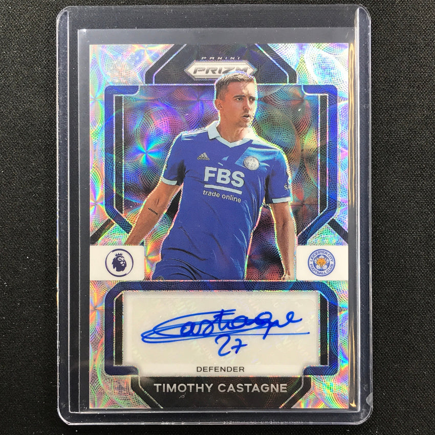 2022-23 Prizm Epl Timothy Castagne Choice Signatures Auto Scope No Tc