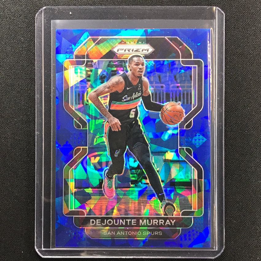 2021-22 Prizm Dejounte Murray Blue Ice 34/125