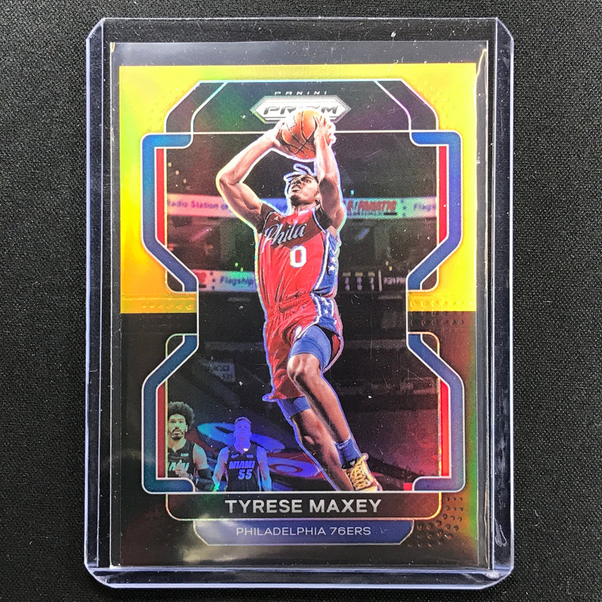 2021-22 Prizm Tyrese Maxey Black Gold 1/5