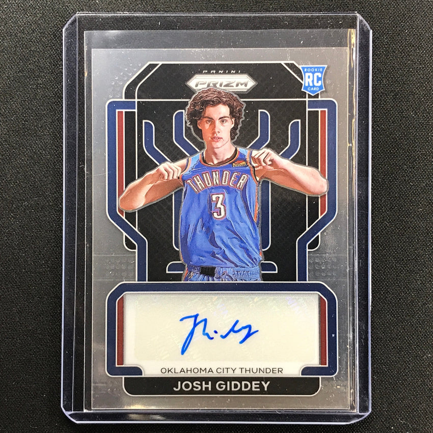 Josh Giddey RC auto silver prizm 2021-22 Contenders Optic