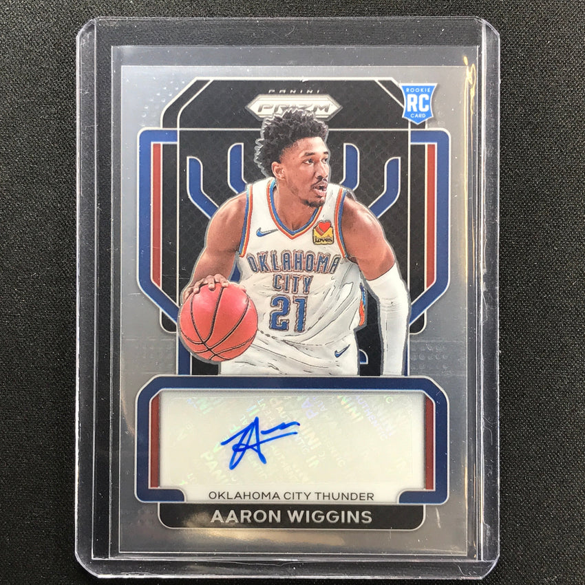 2021-22 Prizm Aaron Wiggins Rookie Signatures Auto Base No Awg