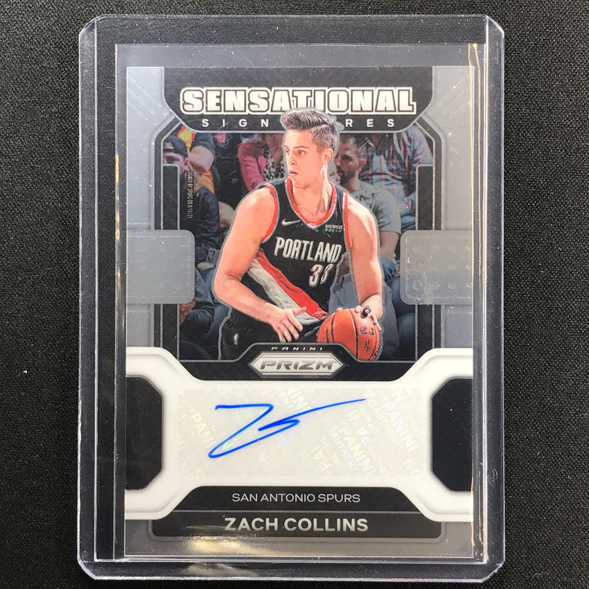 2021-22 Prizm ZACH COLLINS Sensational Signatures Auto Base #ZCL