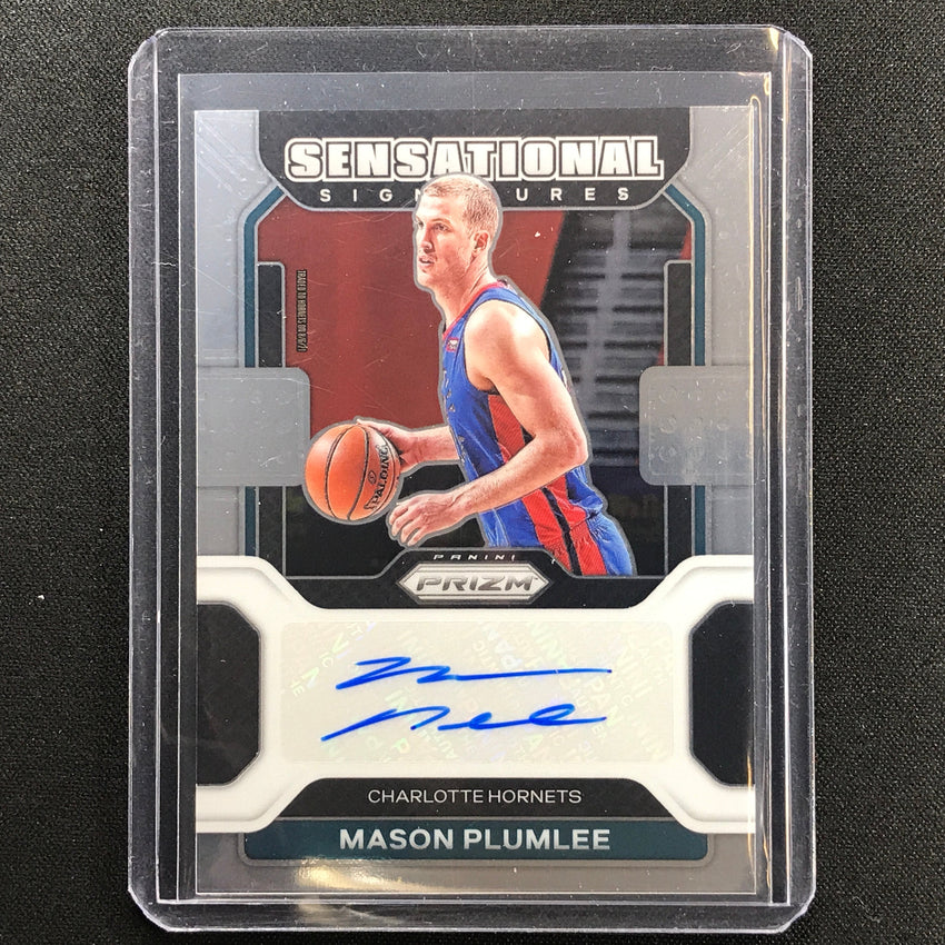 2021-22 Prizm MASON PLUMLEE Sensational Signatures Auto Base #MPL