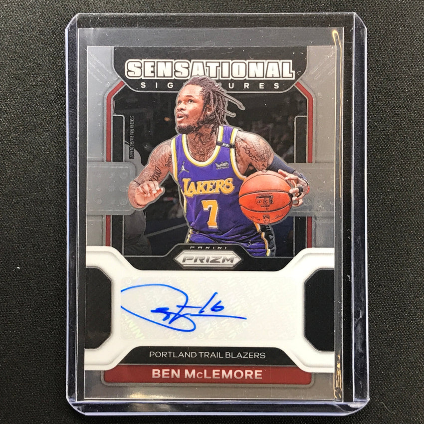 2021-22 Prizm BEN MCLEMORE Sensational Signatures Auto Base #BMC