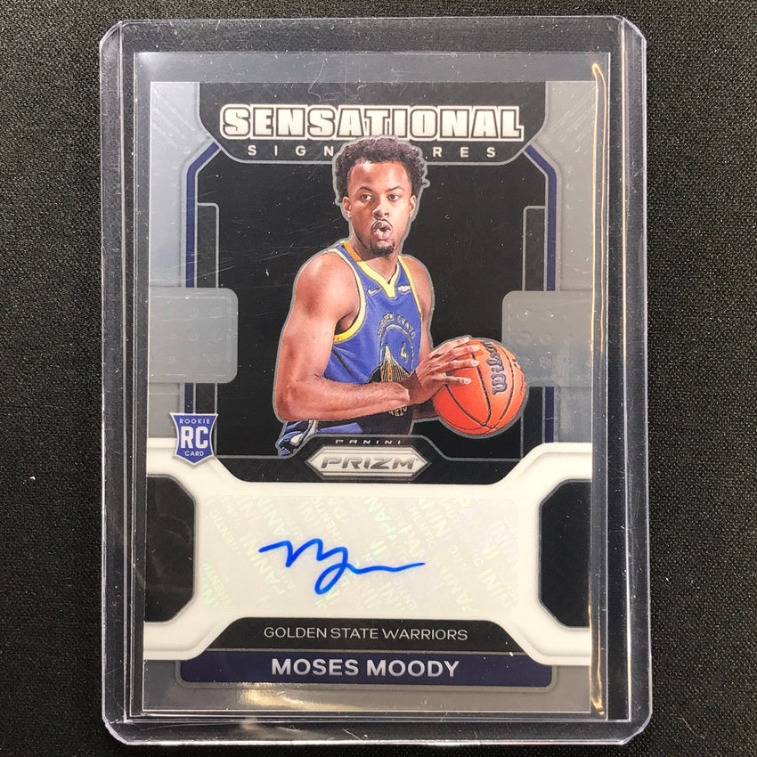 2021-22 Prizm Moses Moody Rookie Sensational Signatures Auto Base No Mmo