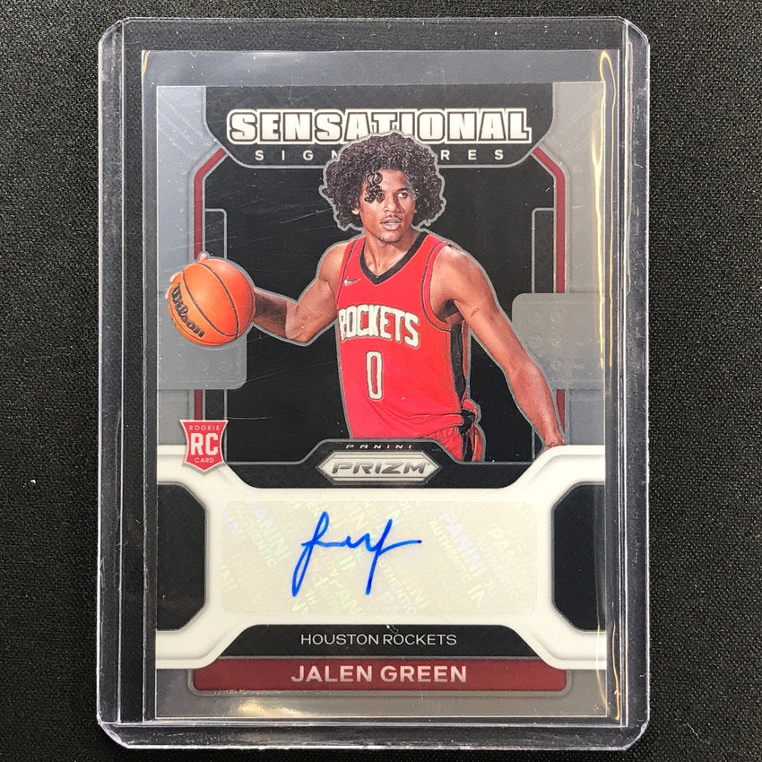 2021-22 Prizm Jalen Green Rookie Sensational Signatures Auto Base No Jgr