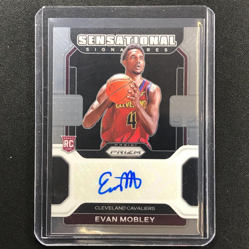2021-22 Prizm EVAN MOBLEY Rookie Sensational Signatures Auto Base #EVM