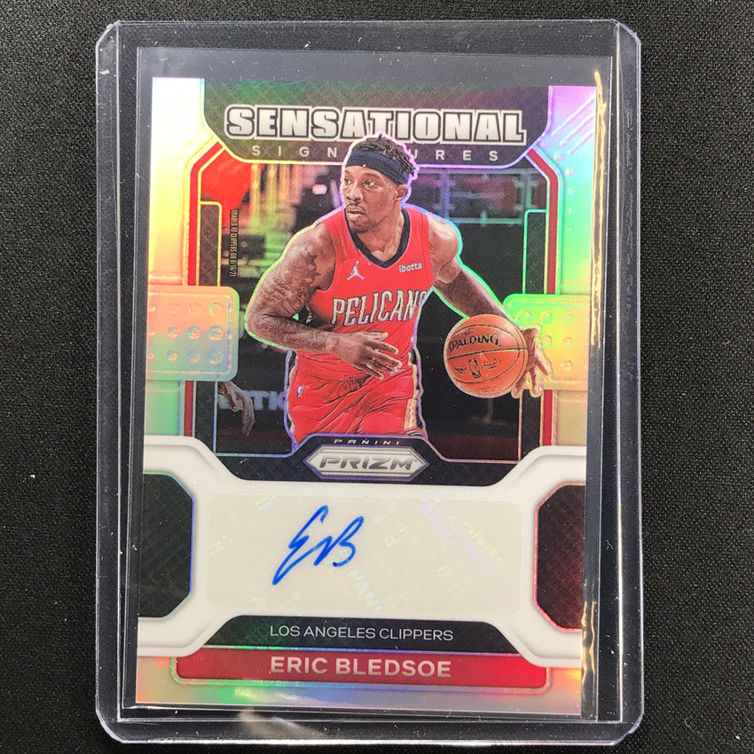 2021-22 Prizm ERIC BLEDSOE Sensational Signatures Auto Silver #EBS