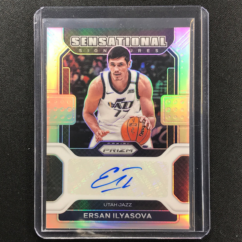 2021-22 Prizm ERSAN ILYASOVA Sensational Signatures Auto Silver #EIL