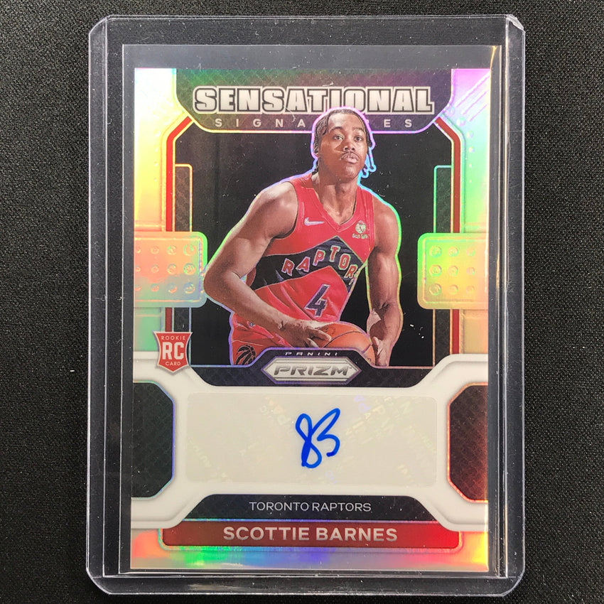 2021-22 Prizm SCOTTIE BARNES Rookie Sensational Signatures Auto Silver #SBA