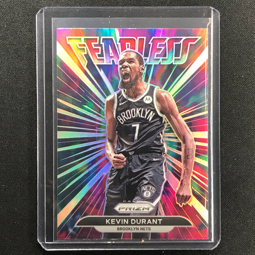 2021-22 Prizm Kevin Durant Fearless Silver No 2