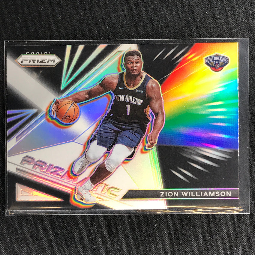 2021-22 Prizm Zion Williamson Prizmatic Silver No 5