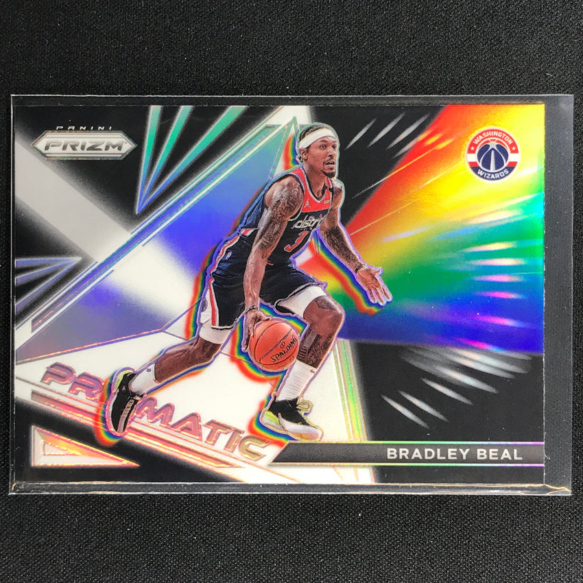 2021-22 Prizm Bradley Beal Prizmatic Silver No 9