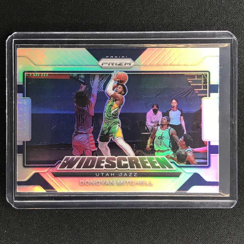 2021-22 Prizm Donovan Mitchell Widescreen Silver No 7