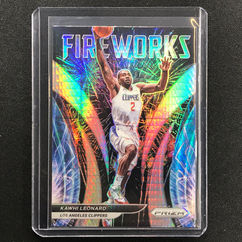 2021-22 Prizm Kawhi Leonard Fireworks Hyper No 7