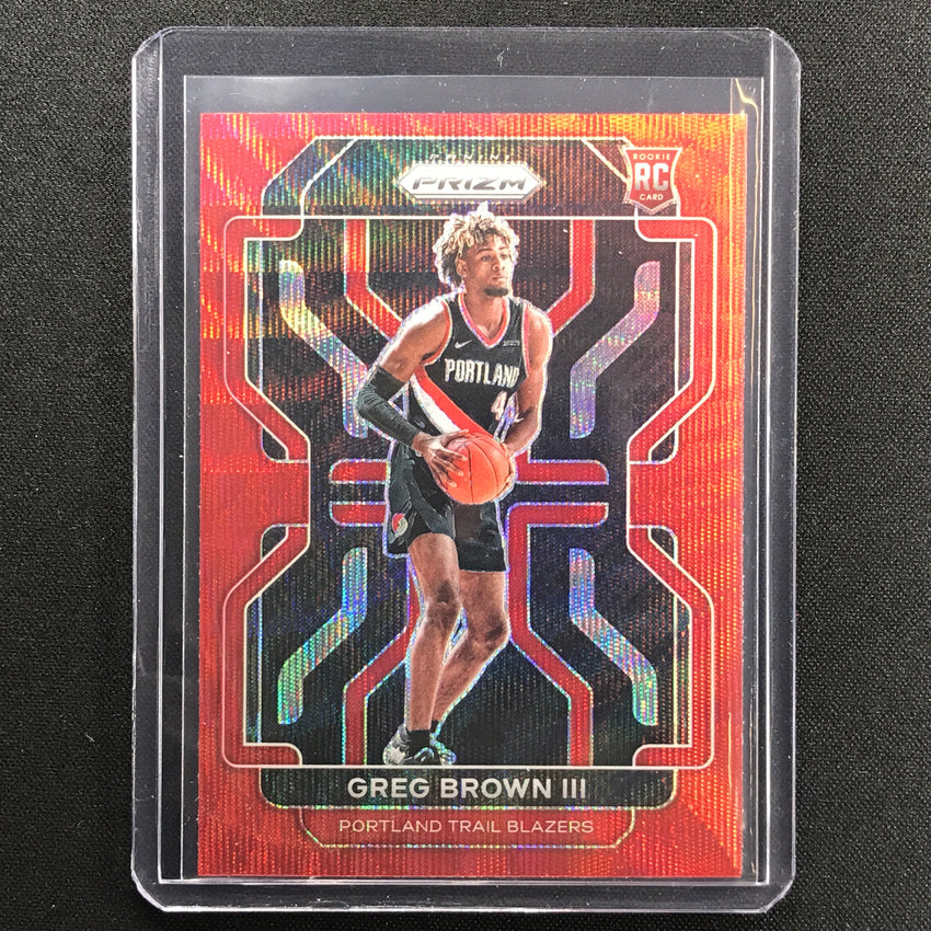 2021-22 Prizm GREG BROWN III Rookie Ruby Wave #291