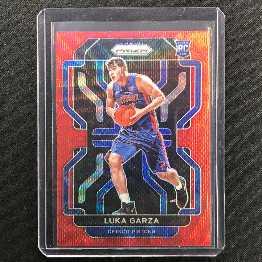 2021-22 Prizm Luka Garza Rookie Ruby Wave No 303
