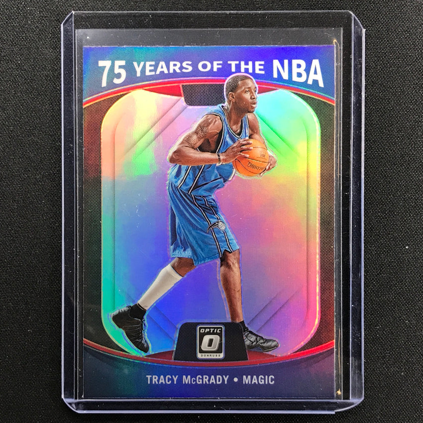 2021-22 Prizm Tracy Mcgrady Donruss Optic Update 75 Years Of The Nba Silver No 42
