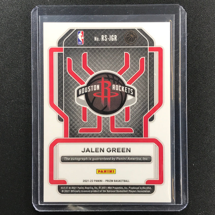 2021-22 Prizm JALEN GREEN Rookie Signatures Auto Base #JGR