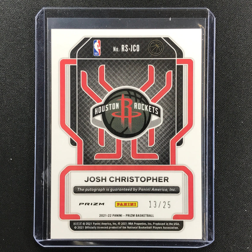 2021-22 Prizm Josh Christopher Rookie Signatures Auto Mojo 13/25
