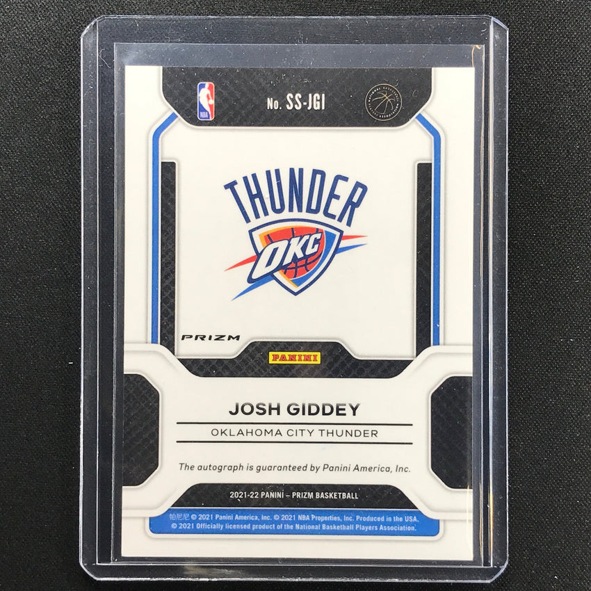 2021-22 Prizm JOSH GIDDEY Rookie Sensational Signatures Auto