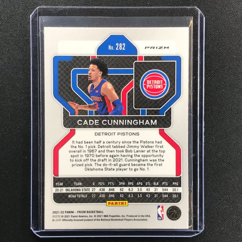 2021-22 Prizm Cade Cunningham Rookie Silver No 282 A