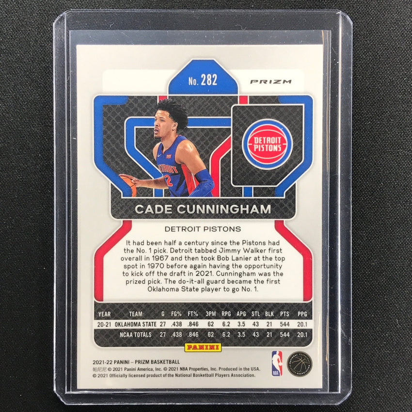 2021-22 Prizm Cade Cunningham Rookie Silver No 282 B