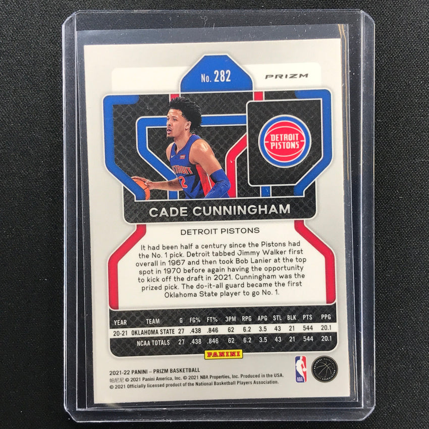2021-22 Prizm Cade Cunningham Rookie Silver No 282 C