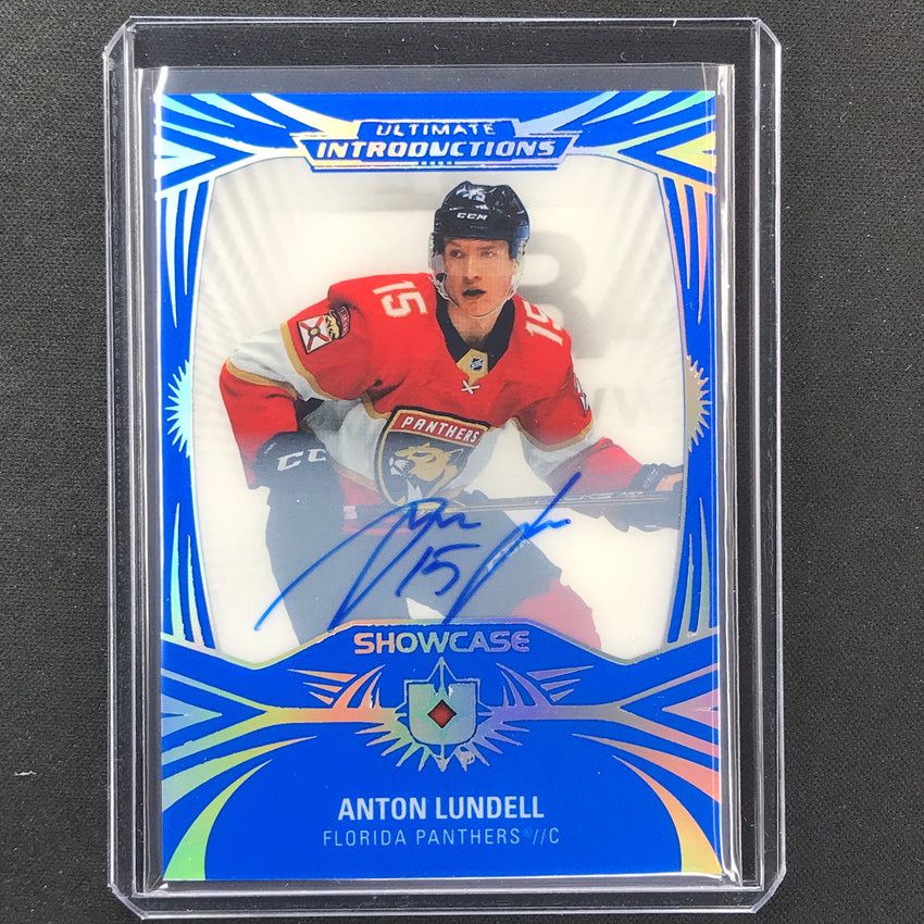 2021-22 Ultimate Collection Anton Lundell Introductions Rookie Auto Showcase No 99