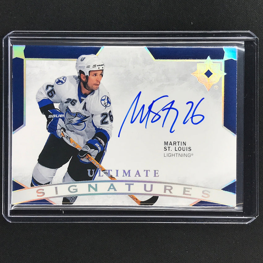 2021-22 Ultimate Collection Martin St. Louis Ultimate Signatures Auto No Ms