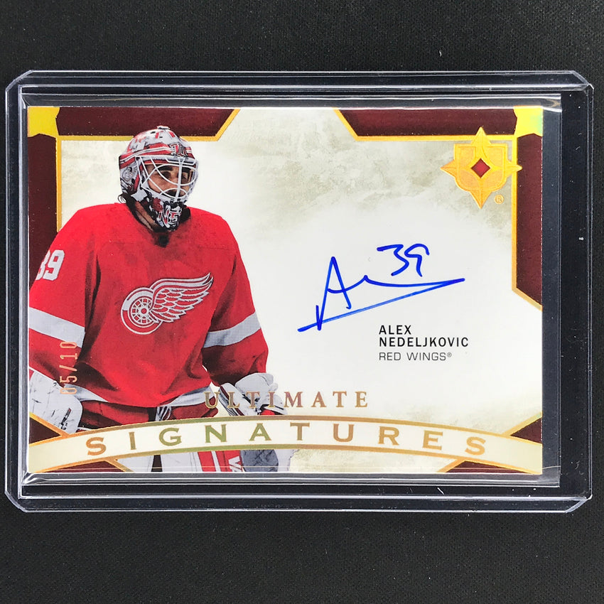 2021-22 Ultimate Collection Alex Nedeljkovic Ultimate Signatures Auto Gold 5/10