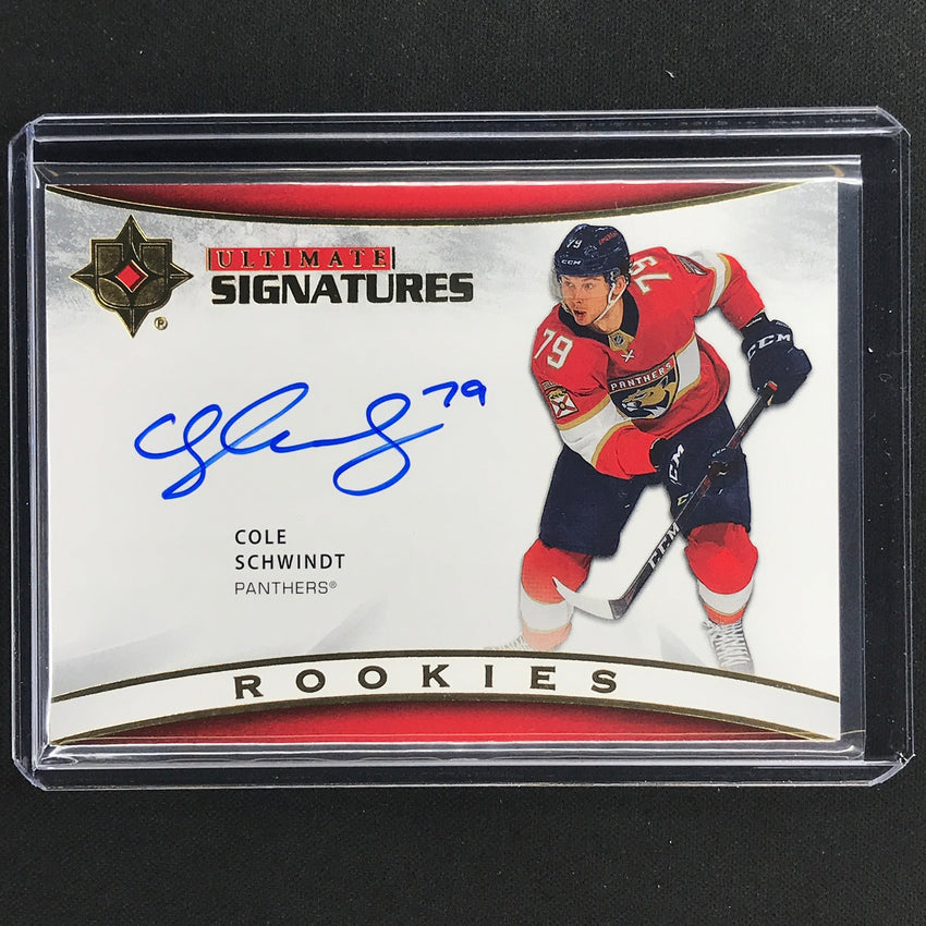 2021-22 Ultimate Collection COLE SCHWINDT Ultimate Signatures Rookie Auto #SC