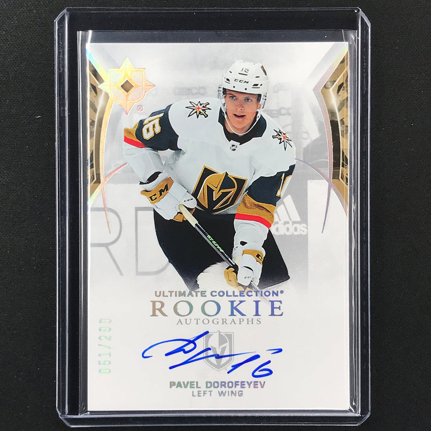 2021-22 Ultimate Collection Pavel Dorofeyev Base Rookie Auto 51/299