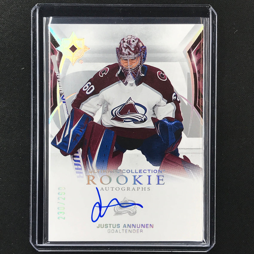 2021-22 Ultimate Collection Justus Annunen Base Rookie Auto 230/299