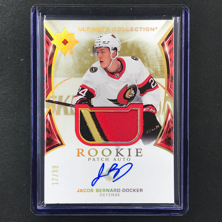 2021-22 Ultimate Collection Jacob Bernard-docker Base Rookie Patch Auto 17/99